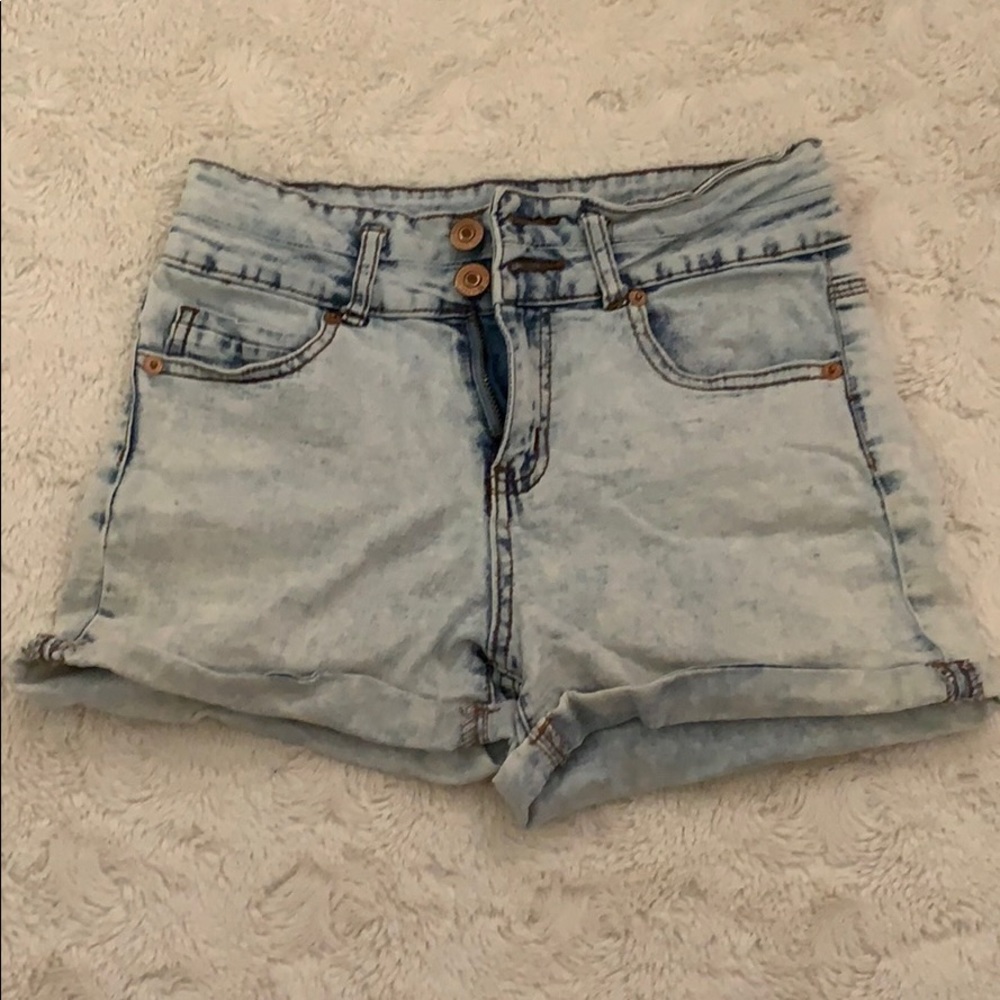 denim shorts